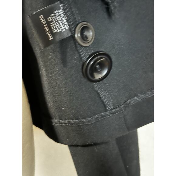 A Byer Women’s Sz M Single Button Solid Black Blazer Career Casual Preppy - Picture 12 of 16